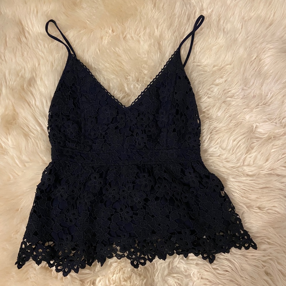Abercrombie and Fitch flower crop top